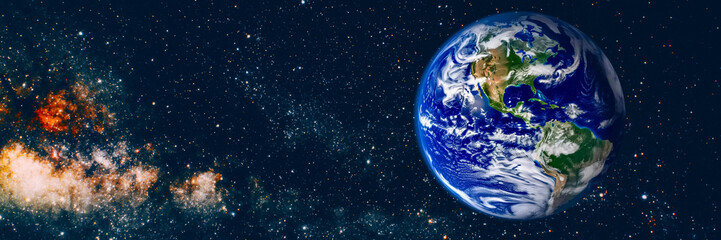Wall Mural - a view of the earth from the moon.