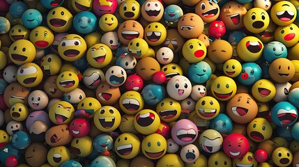 emoji wallpaper created with generative ai technology