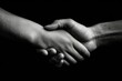 © top images - Friendly handshake. The concept of friendship and mutual understanding. AI generated, human enhancement