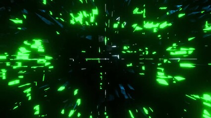 Wall Mural - screen looping animation