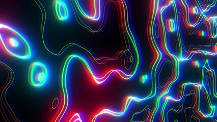 Wall Mural - abstract background with glowing lines