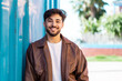 © luismolinero - Handsome Arab man at outdoors With happy expression