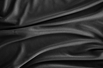 background of black shiny cloth texture can be use as background