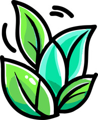 Wall Mural - Eco friendly png graphic clipart design