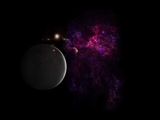 Wall Mural - science fiction wallpaper. beauty of deep space. colorful graphics for background, like water waves,