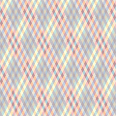 Fototapete - Argyle seamless vector pattern background. Pattern of a rhombuses.