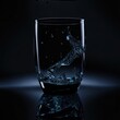 Dark luxury water glass | A luxury drink for life | Generated by AI Generative