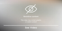 Sensitive Content Background with Blurred Background and See the Video