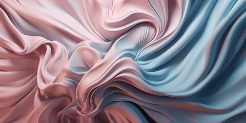 Pastel Drapery  A Textured Fashion Wallpaper in Pink and Blue, Generative AI