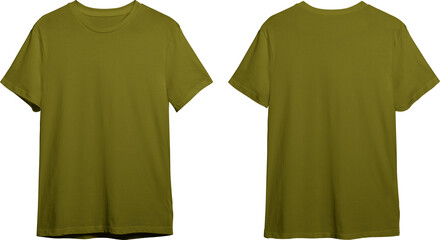 Sticker - Olive men's classic t-shirt front and back