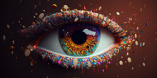 Abstract Colorful Eye