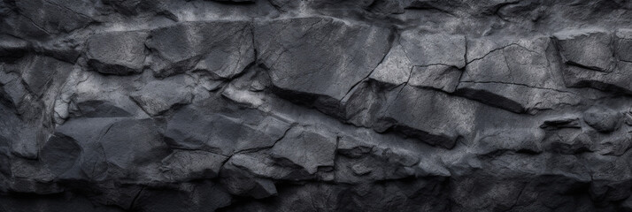 Rock, Old, Gray, Black, Large elements, Nature, Background, Texture, Generative AI