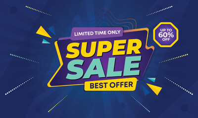 flash sale discount banner template promotion posts. super sale banner template design. web banner f