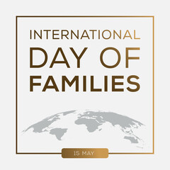 Wall Mural - International Day of Families, held on 15 May.