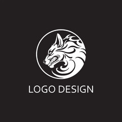 Wall Mural - wolf head for logo company design