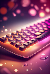 Aufkleber - abstract background with a keyboard