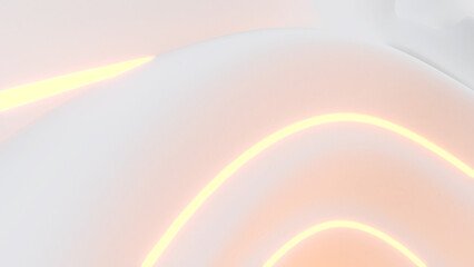 Poster - Abstract background spiral swirl with neon light,flow of waves,3d rendering