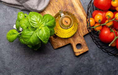 Canvas Print - Ingredients for cooking. Italian cuisine