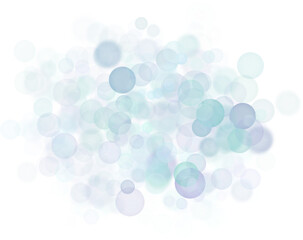 Wall Mural - abstract shining bokeh isolated on transparent background