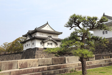 Sticker - Watch tower of Osaka Castle, Japan