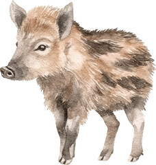 Aufkleber - Boar illustrations created with Generative AI technology