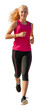 jogging - woman run isolated without background in a PNG	