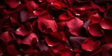 Abstract Background Rose Petals Red Color.Generative AI Generative AI