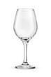 One empty wine glass isolated. Transparent PNG image.