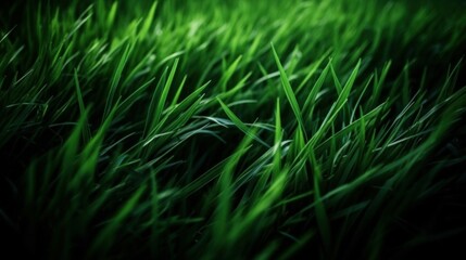 Wall Mural - abstract green grass background. ai generated.
