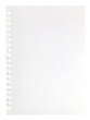 blank white sheet of paper on transparent background png file