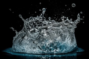 Poster - Water splash. Generate Ai