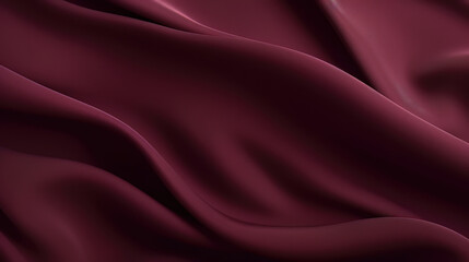 Wall Mural - A sumptuous burgundy silk texture creates an elegant and luxurious background, perfectly suited for fashion, beauty, and romantic design concepts. Luxury love and rich fabric. Generative AI.