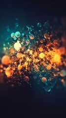 Poster - Abstract Colorful Bokeh Dynamic Background with Rich Colors. Generative ai