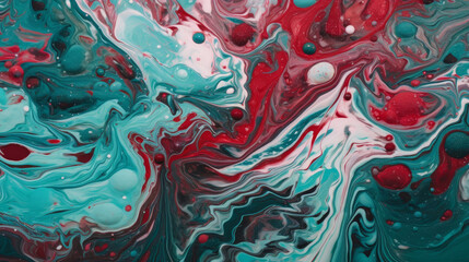 Wall Mural - abstract red and cyan background with a vibrant, modern, and geometric design, this image is ideal f