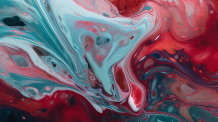 Wall Mural - abstract red and cyan background with a vibrant, modern, and geometric design, this image is ideal f
