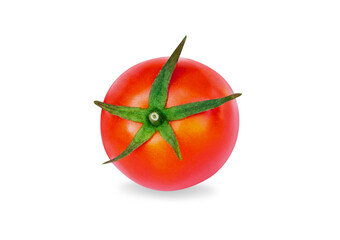 Poster - Fresh tomatoe isolated on white background, Raw food