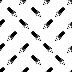 Wall Mural - Marker Pen Icon Seamless Pattern, Marking Pen, Felt-Tip Pen, Flow Marker