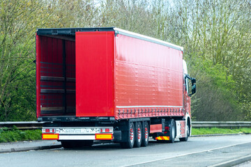 Large Haulage Vehicle In Lay by