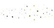 © vegefox.com - XMAS Stars - Banner with golden decoration. Festive border with falling glitter dust and stars.  (PNG transparent)