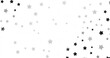 © vegefox.com - Silver star of confetti. Falling stars on a white - png transparent