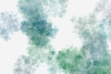 Wall Mural - abstract blue watercolour background. brush strokes with splashes.