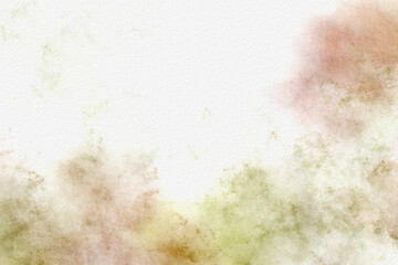 Wall Mural - abstract green watercolour background