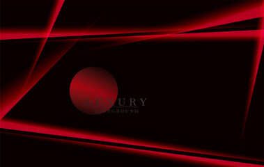 Wall Mural - Red spiky stripes on a black textured background