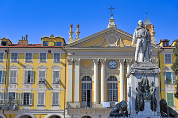 Sticker - Statue of Giuseppe Garibaldi in Nice, France