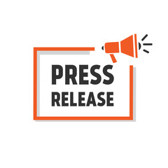 Press release. Badge icon. Vector template advertising design.