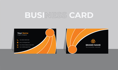 Wall Mural - Modern Business card Design Template. Creative and clean Business card Template. Elegant Business card. Personal visiting card abstract Design. Creative Modern name card.