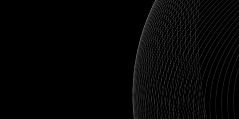 Premium abstract background in minimalist black with fancy dark line elements