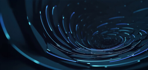 Poster - Modern digital abstract 3D background. Copy space. Based on Generative AI