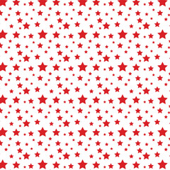 Aufkleber - abstract seamless geometric red star pattern.