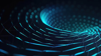 Poster - modern digital abstract 3d background. copy space. based on generative ai